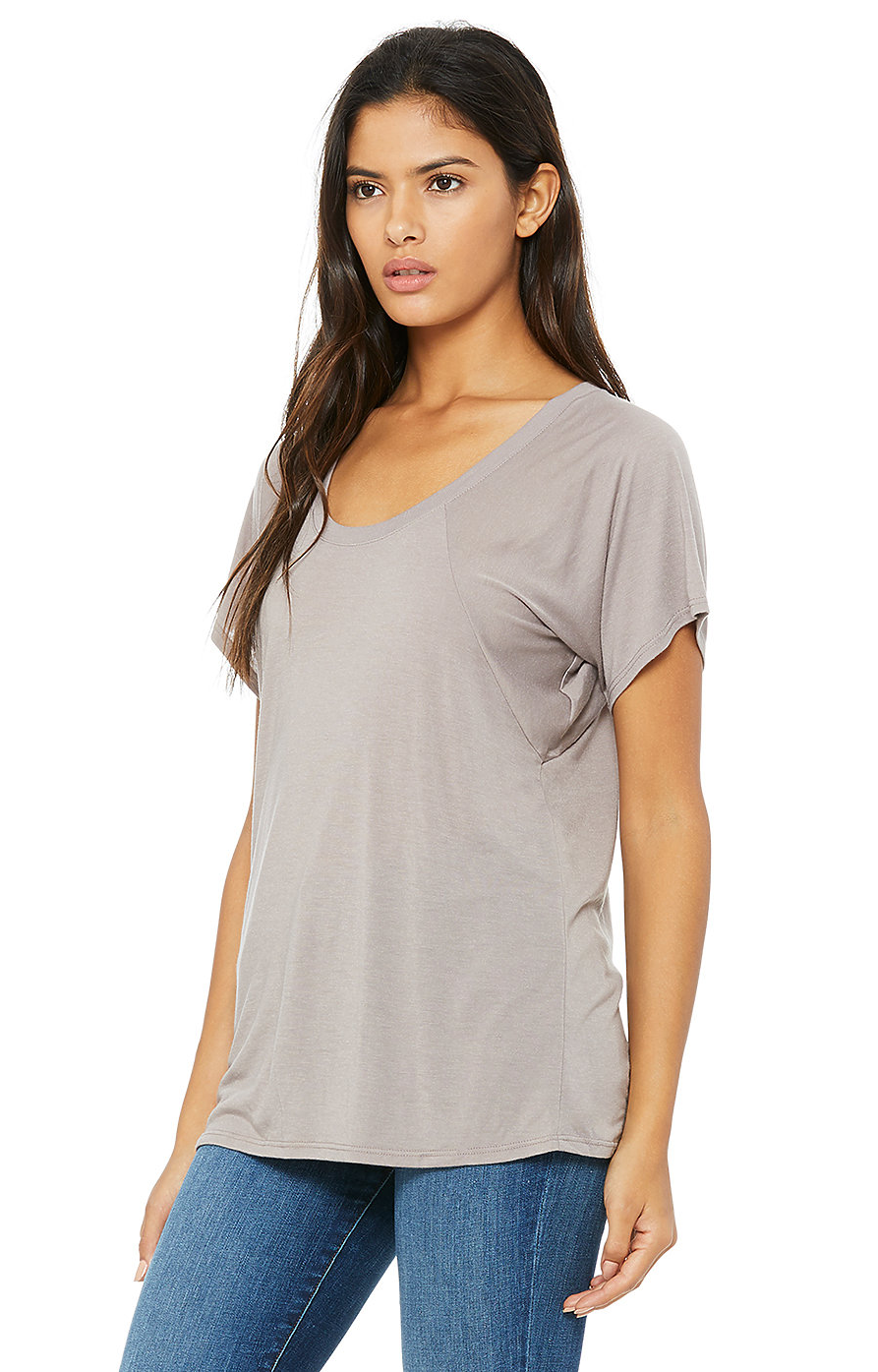 Women's Flowy Raglan T-Shirt - Pebble Brown