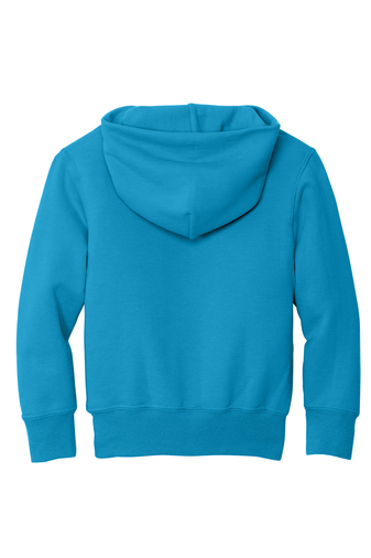 Youth Core Fleece Pullover Hoodie - Neon Blue