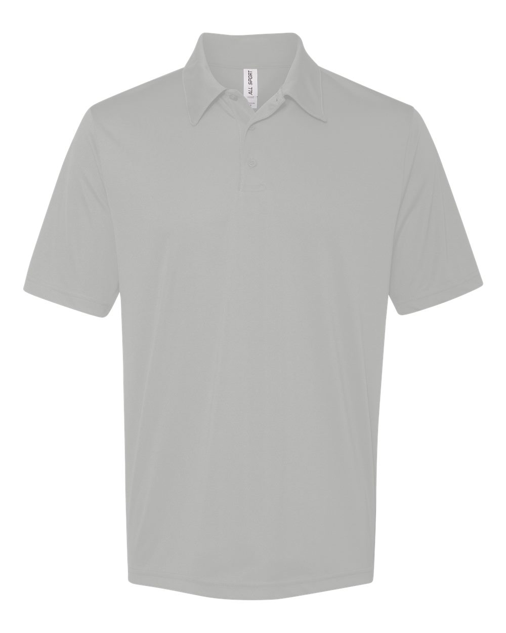 Performance 3 Button Sport Shirt - Sport Silver