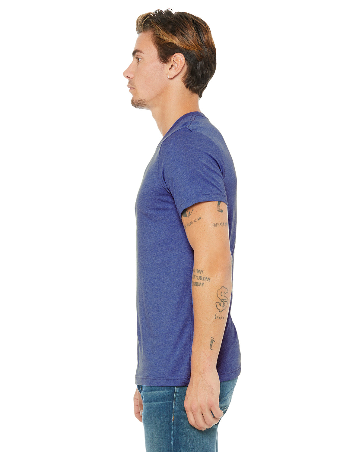 Unisex Heather CVC T-Shirt - Heather True Royal