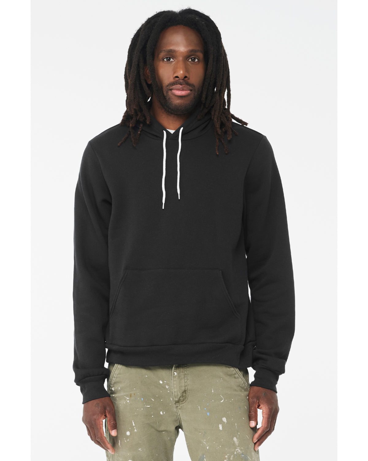 Unisex Sponge Fleece Pullover Hoodie - Vintage Black