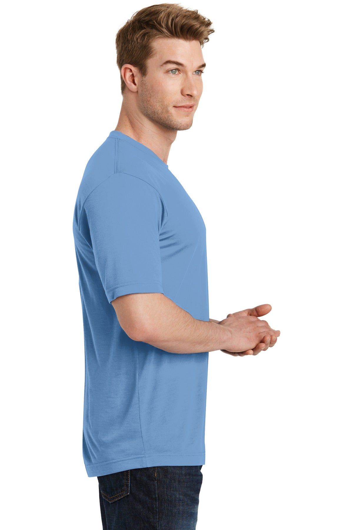 Unisex PosiCharge Competitor Cotton Touch Tee - Carolina Blue