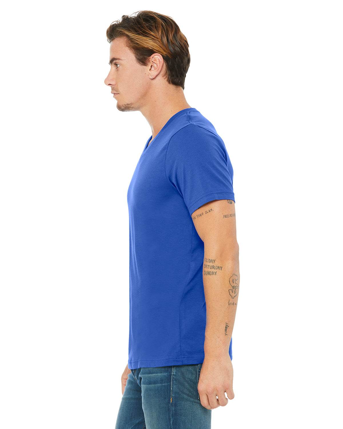 Unisex Jersey Short-Sleeve V-Neck T-Shirt - True Royal