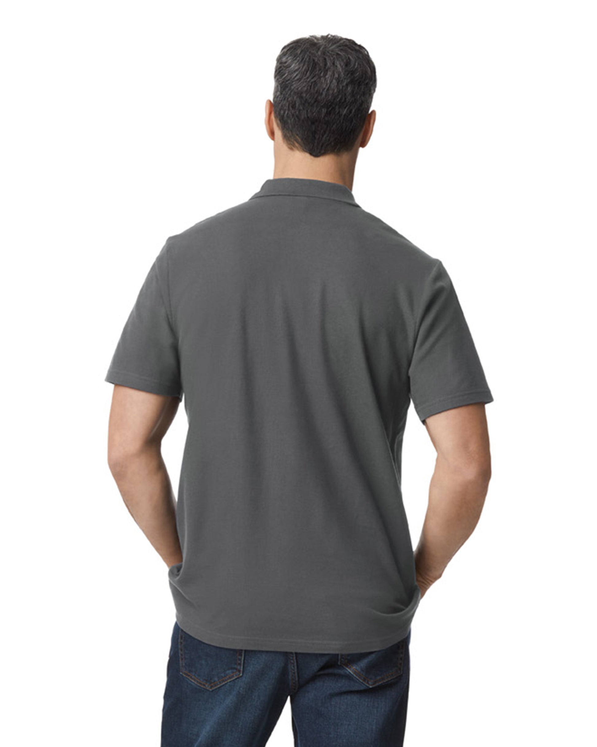 Softstyle Unisex Pique Polo - Charcoal