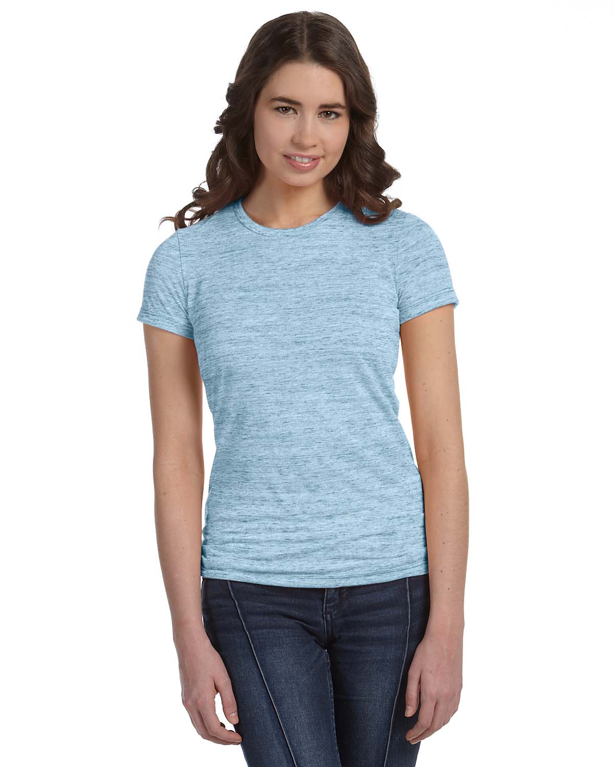 Women's Cotton/Polyester Tee - Blue Marble