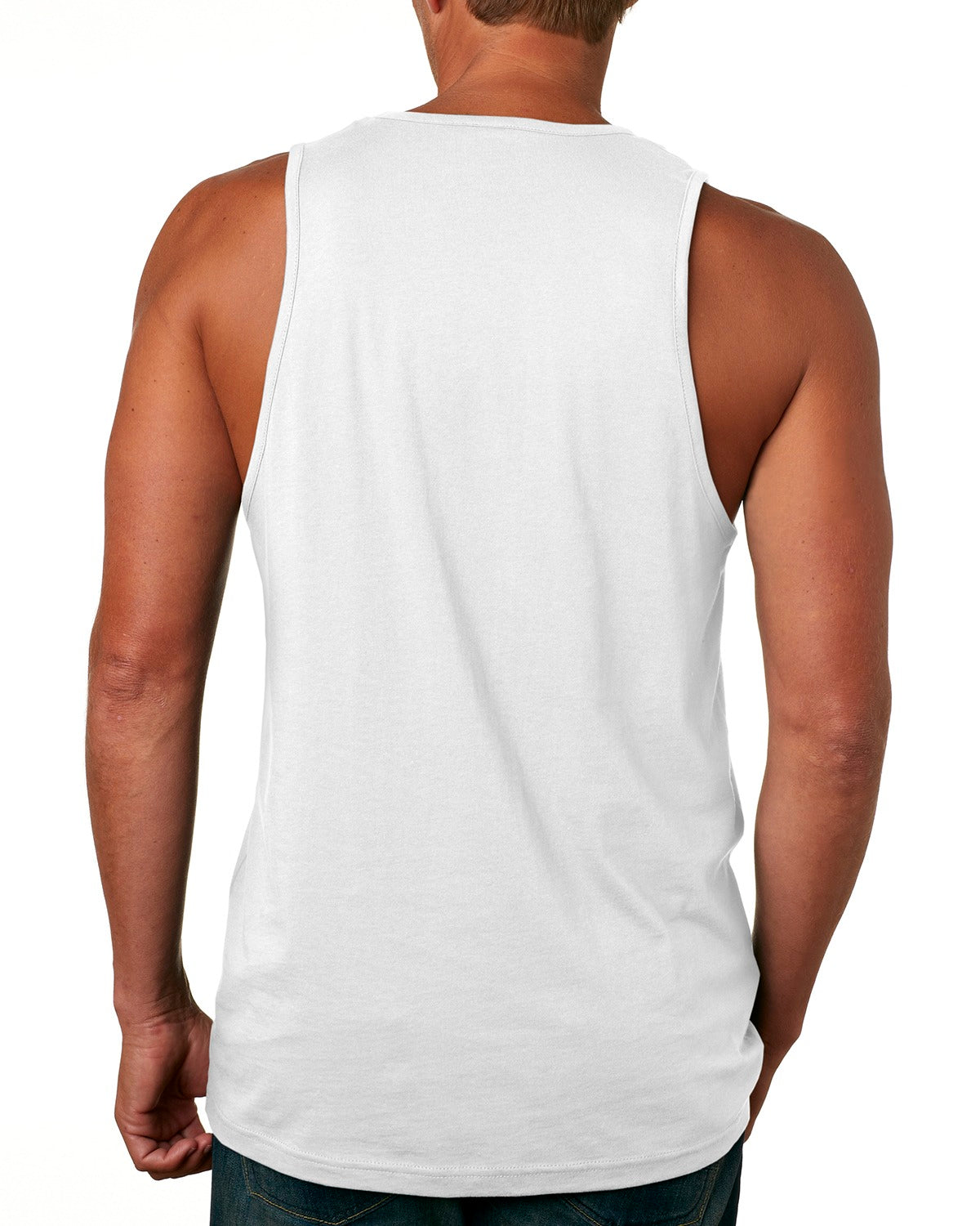 Men's Cotton Tank - White