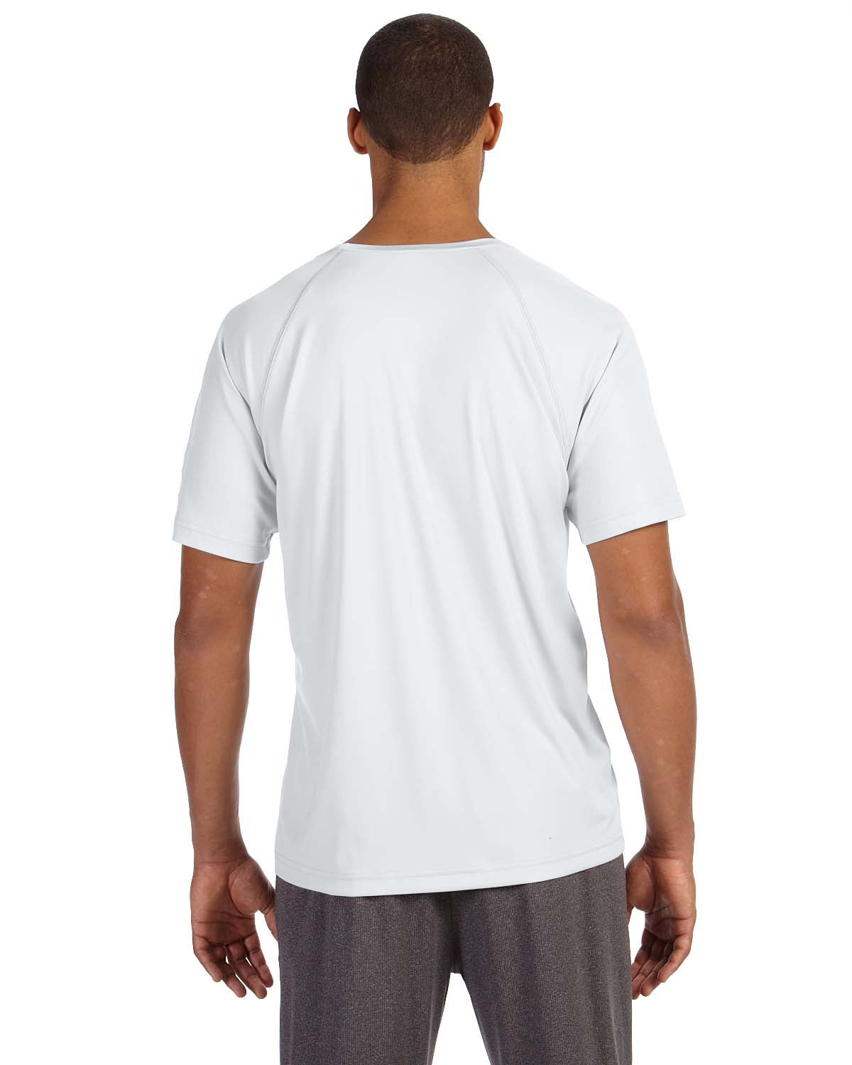 Unisex Performance Short-Sleeve Raglan T-Shirt - White