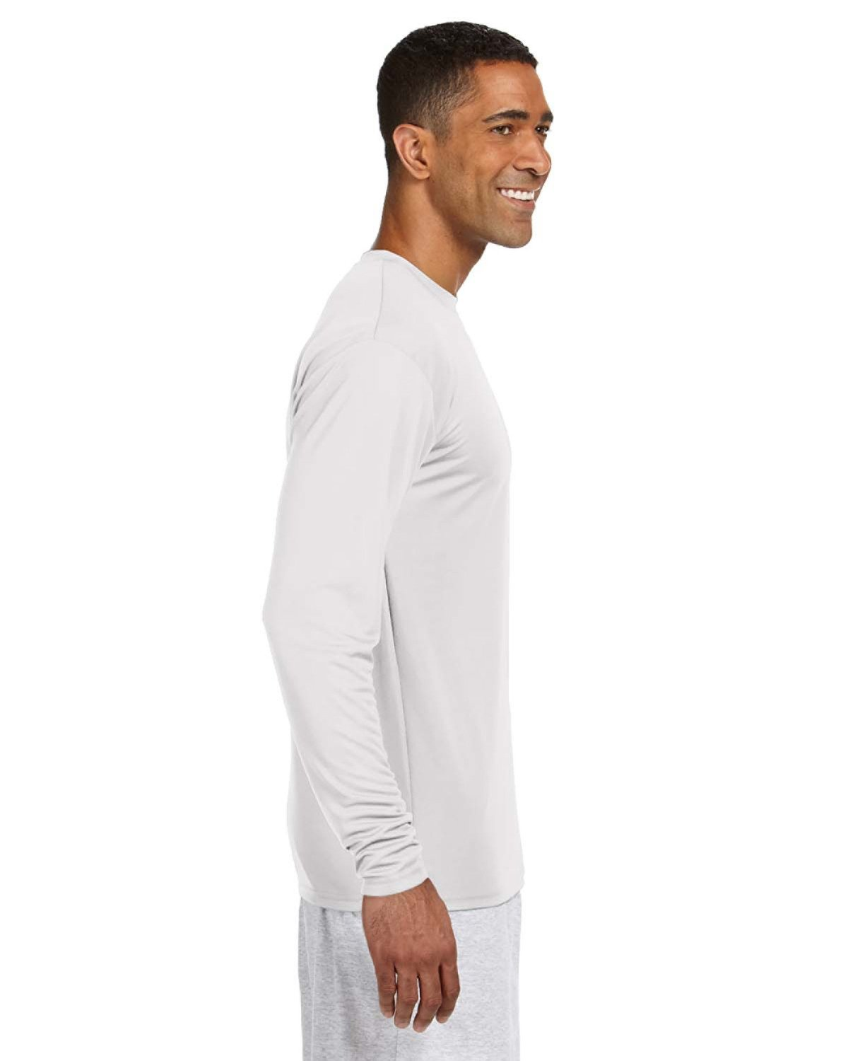 Men's Cooling Performance Long Sleeve T-Shirt - White