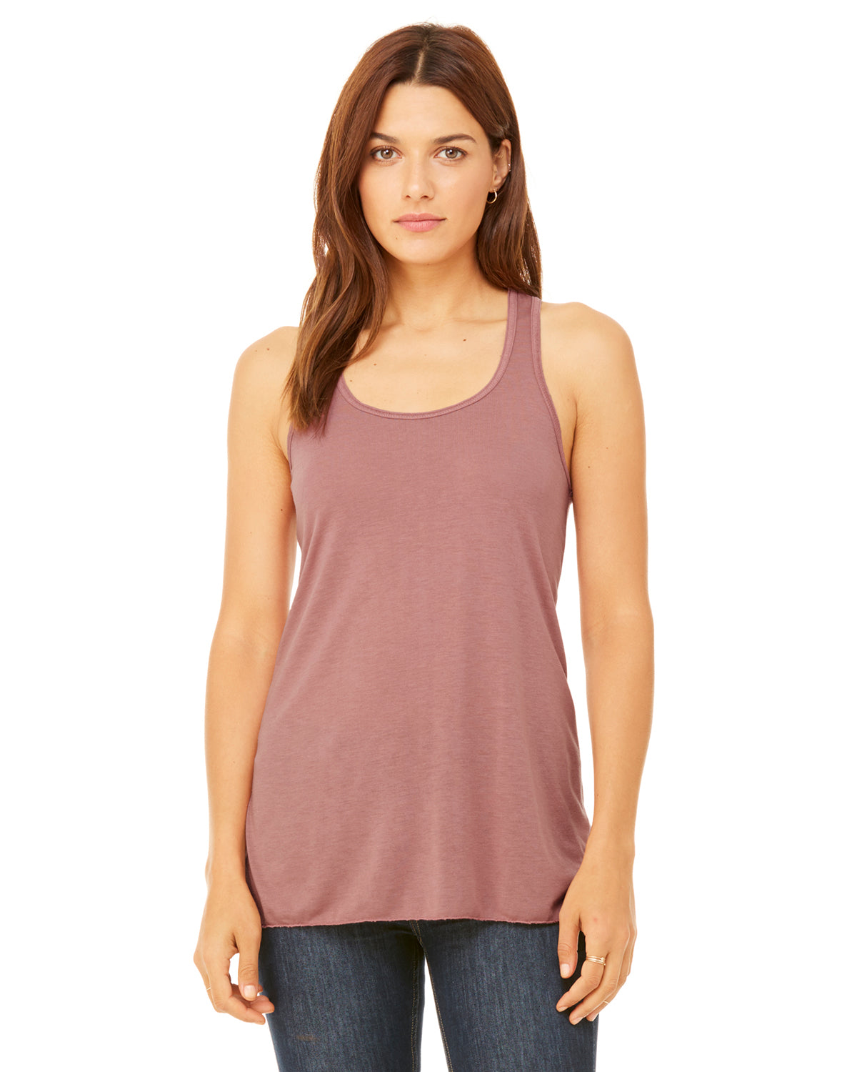 Women's Flowy Racerback Tank - Mauve