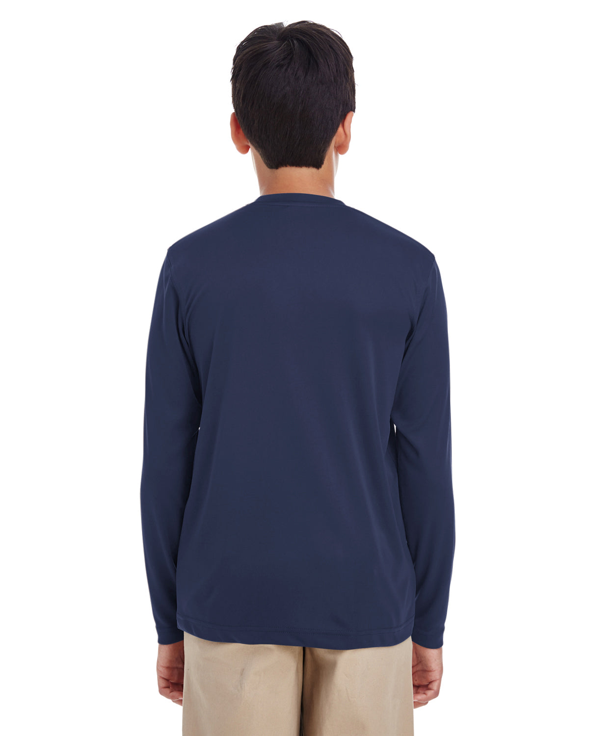 Youth Cool & Dry Performance Long-Sleeve Top - Navy