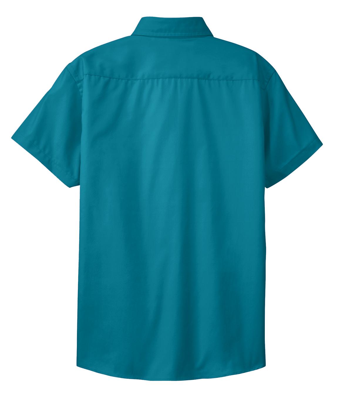 Women's Short Sleeve Easy Care Shirt - Teal Green