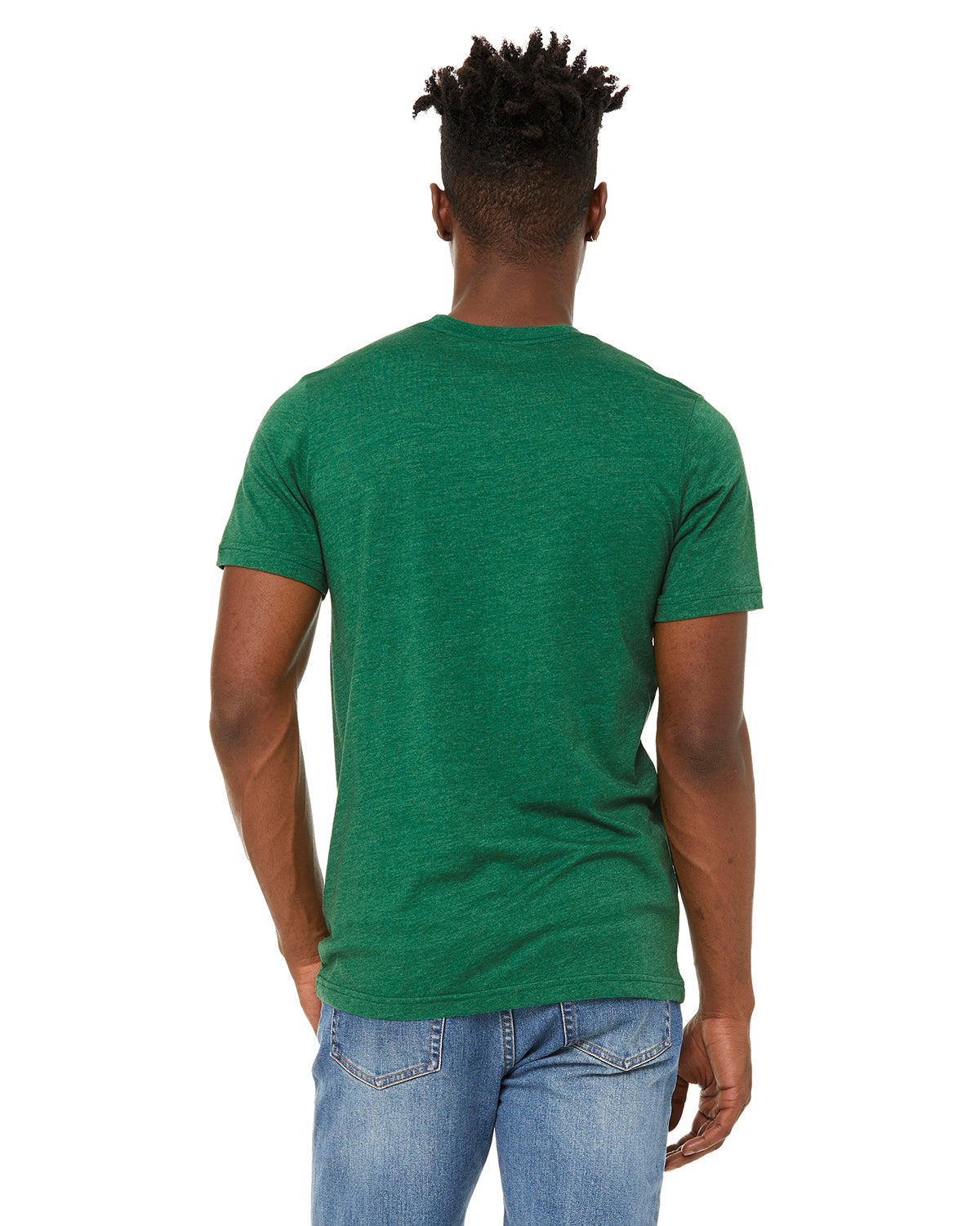 Unisex Sueded T-Shirt - Heather Grass Green