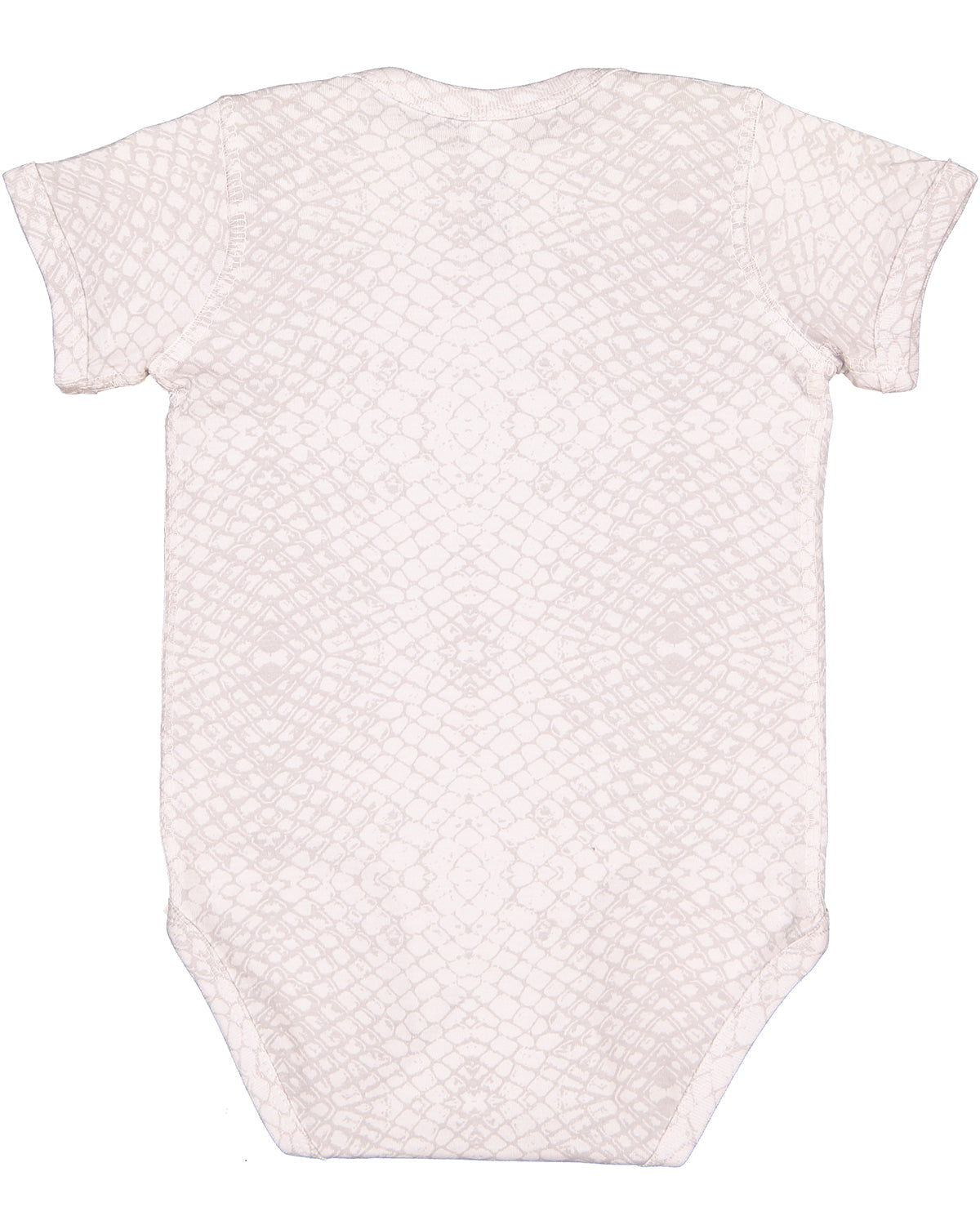 Infant Fine Jersey Bodysuit - White Reptile