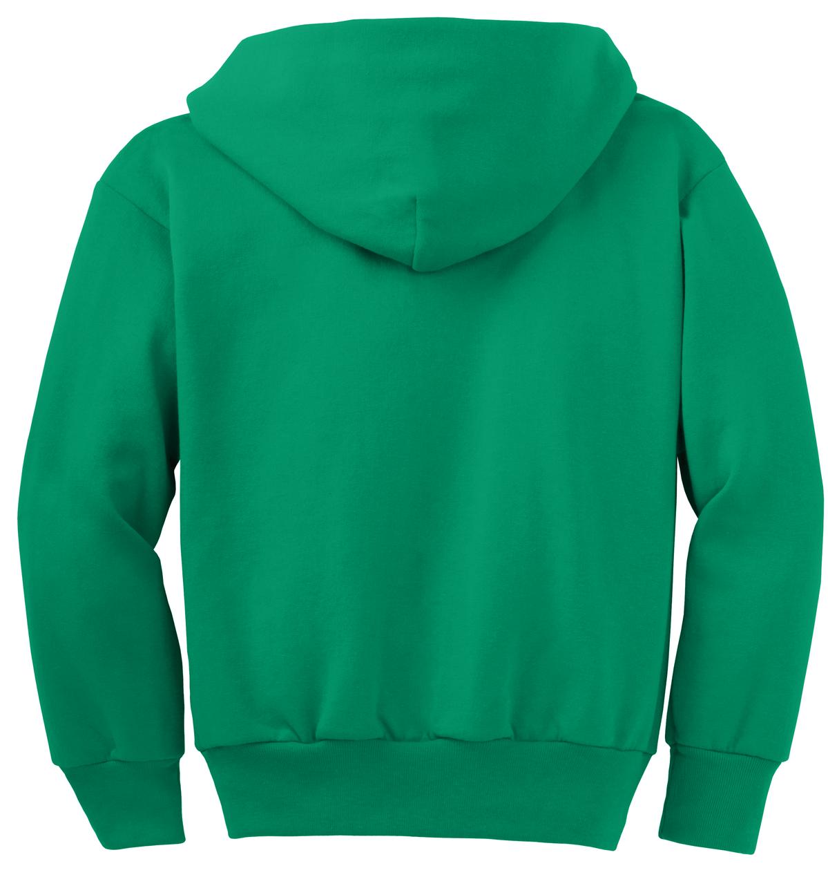 Youth Core Fleece Full-Zip Hoodie - Kelly
