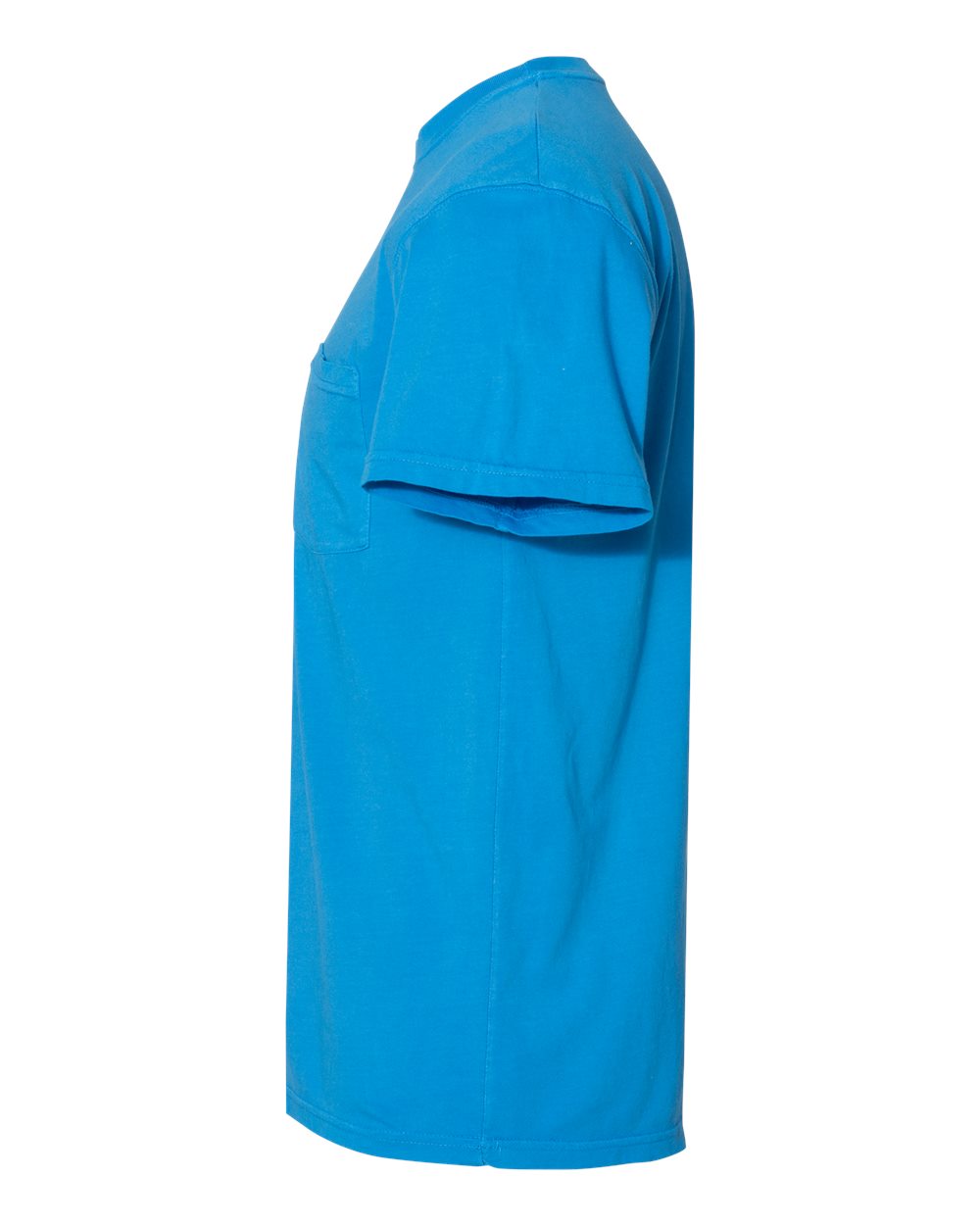 Unisex Inspired Dye Crew with Pocket - Ocean