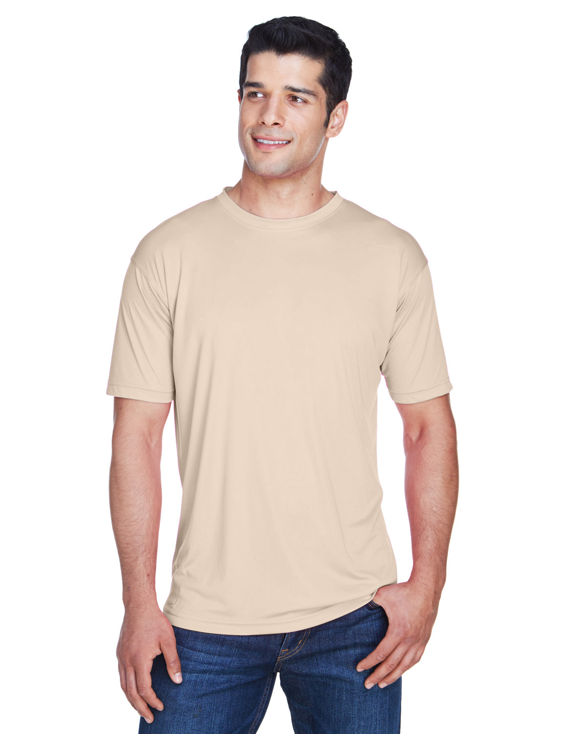 Men's Cool & Dry Sport Performance Interlock T-Shirt - Sand