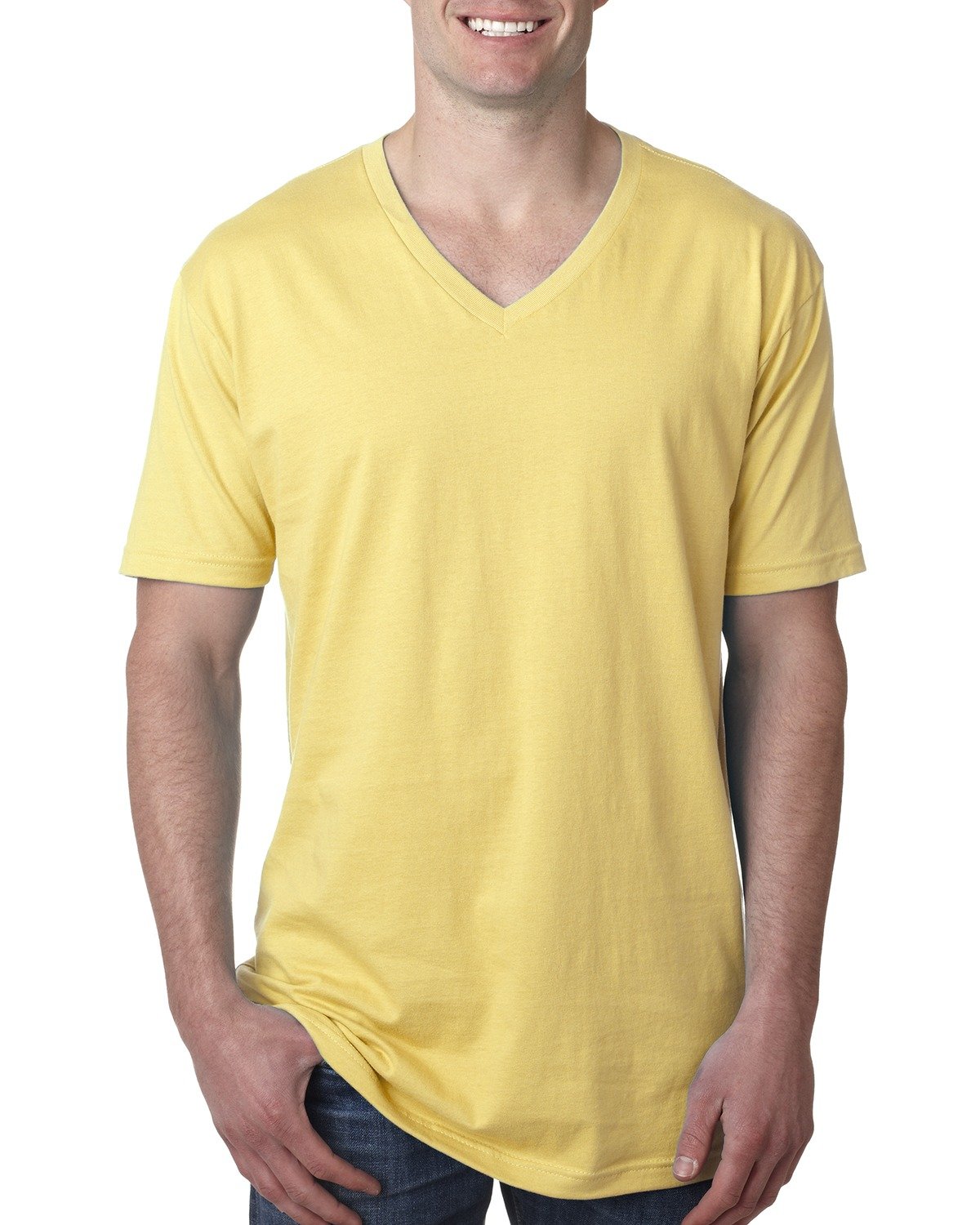Men's Cotton V - Banana Cream
