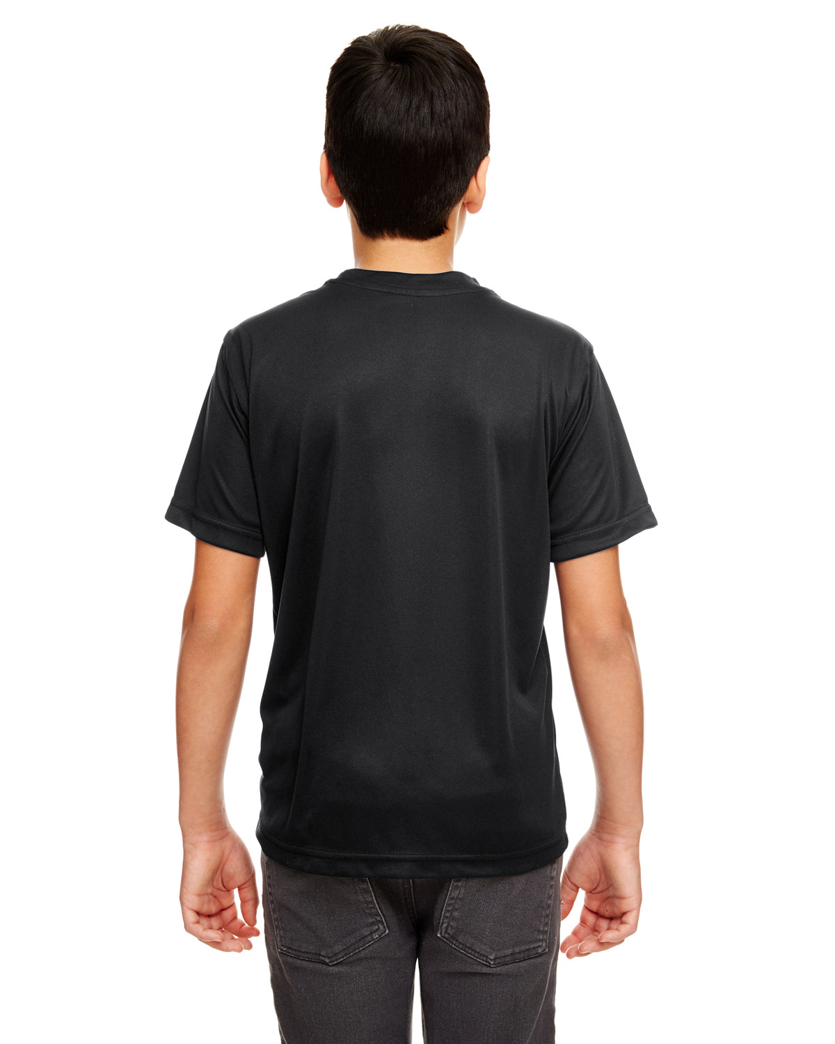 Youth Cool & Dry Basic Performance T-Shirt - Black