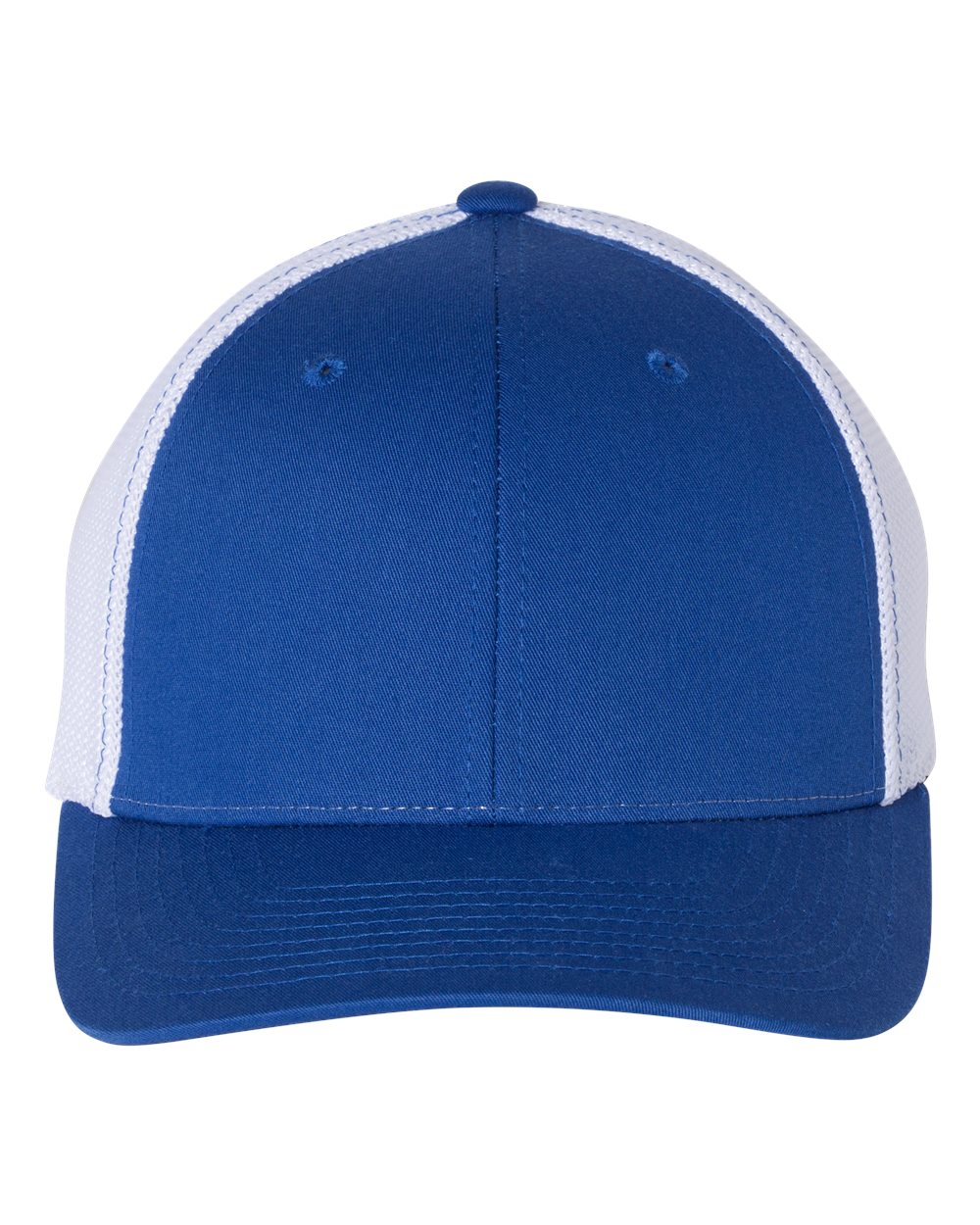 Fitted Trucker with R-Flex - Royal / White