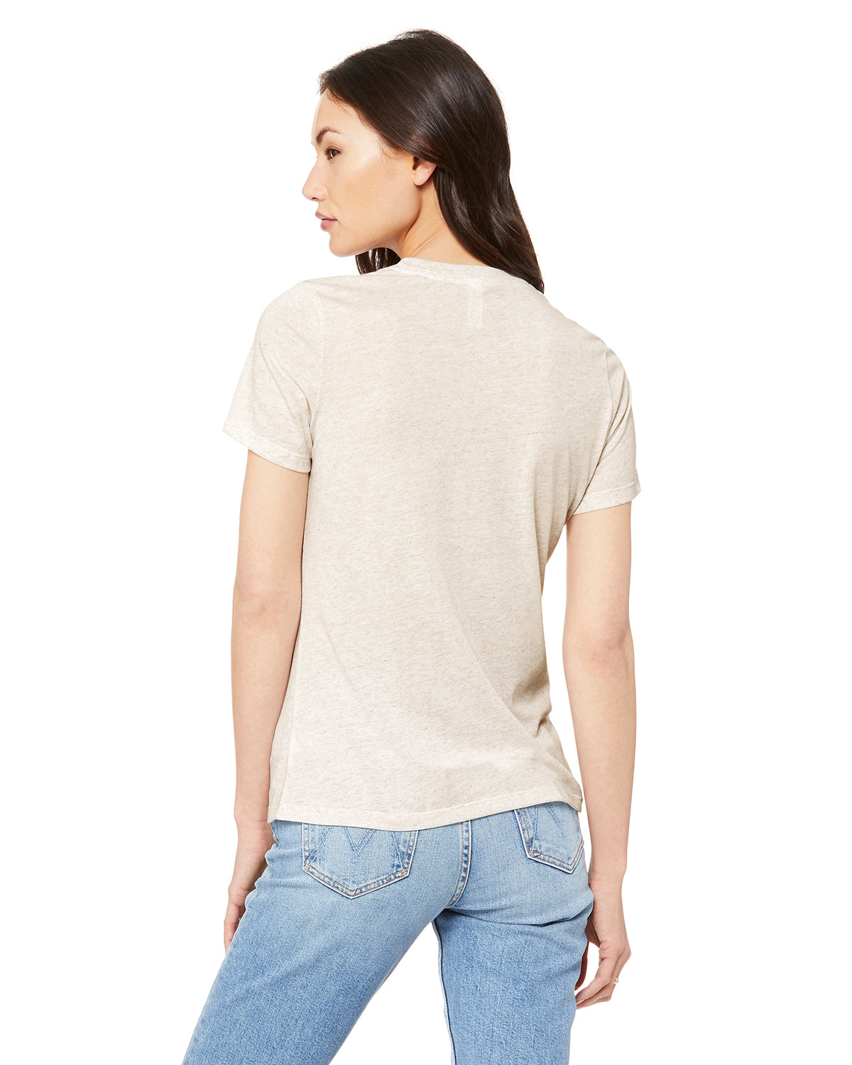 Women's Triblend Relaxed Jersey Short-Sleeve T-Shirt - Oatmeal Triblend