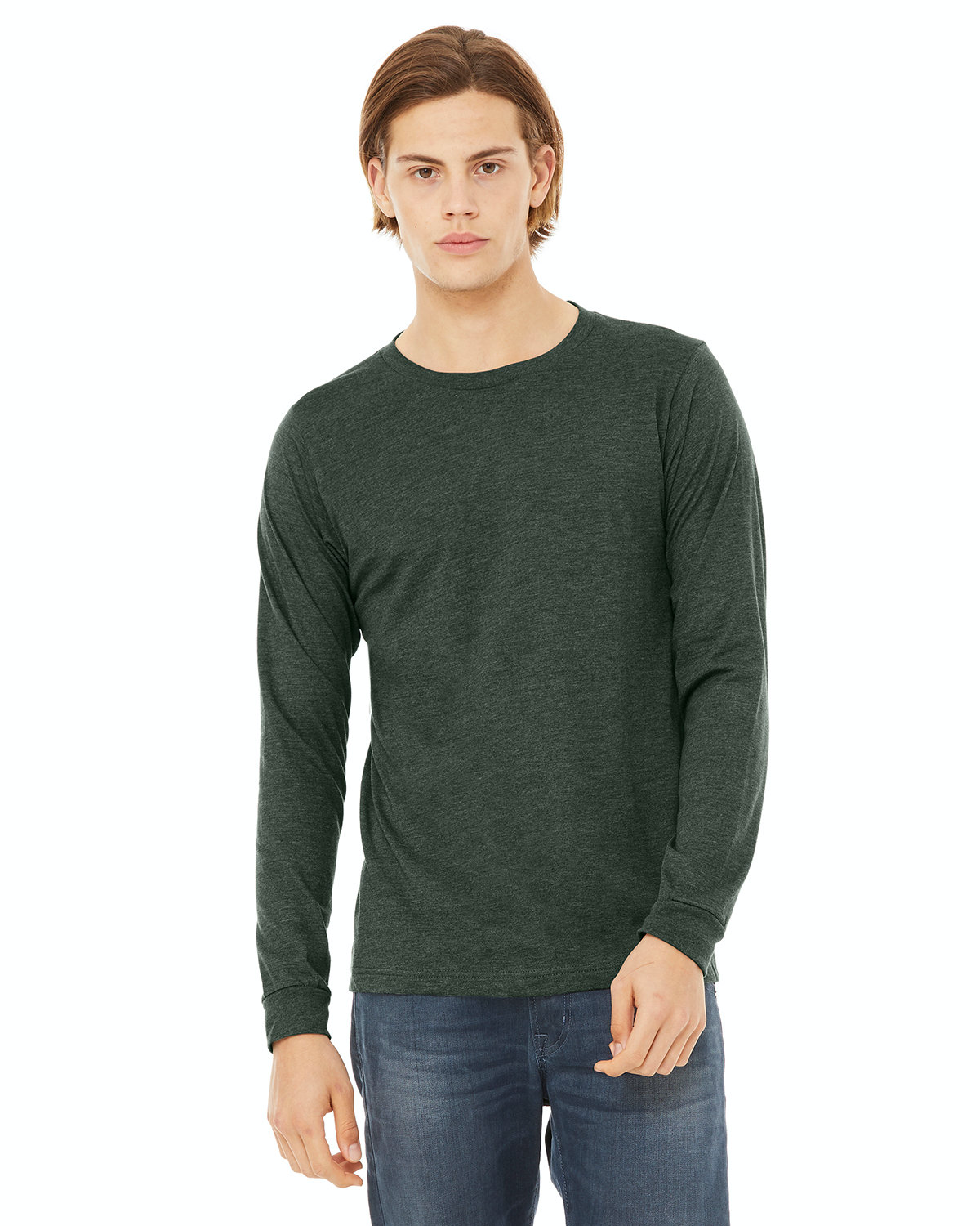 Unisex Jersey Long-Sleeve T-Shirt - Heather Forest