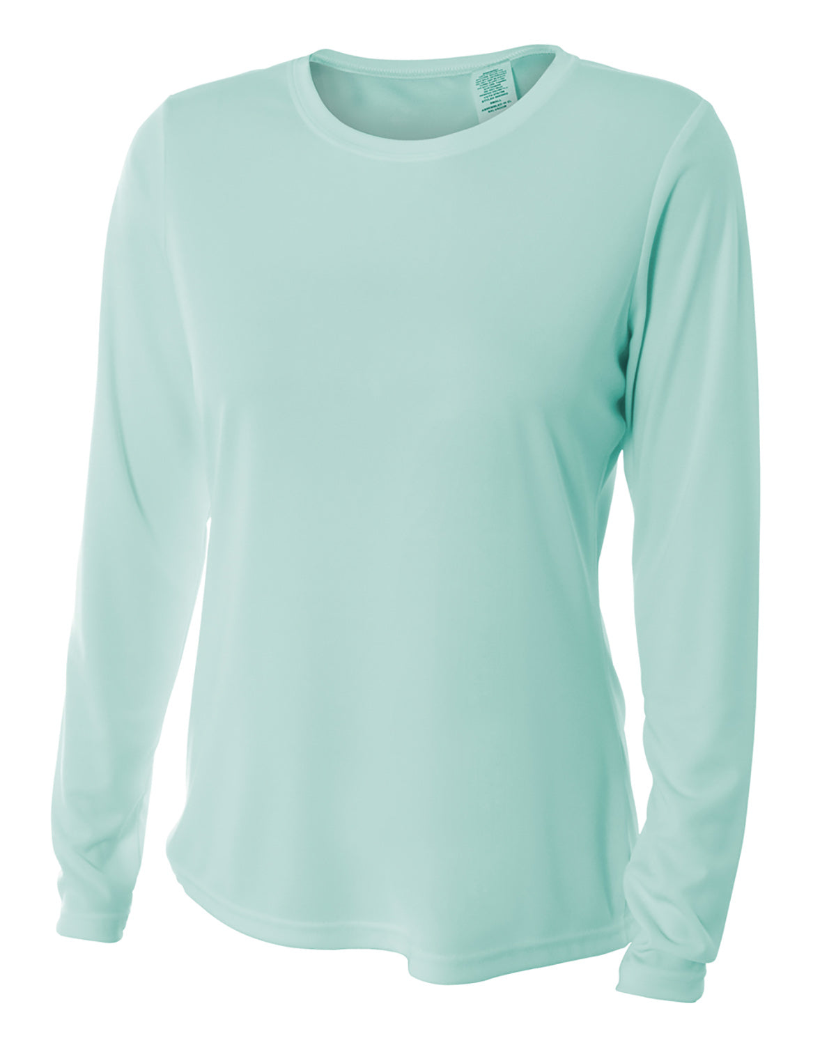 Women's Long Sleeve Cooling Performance Crew Shirt - Pastel Mint