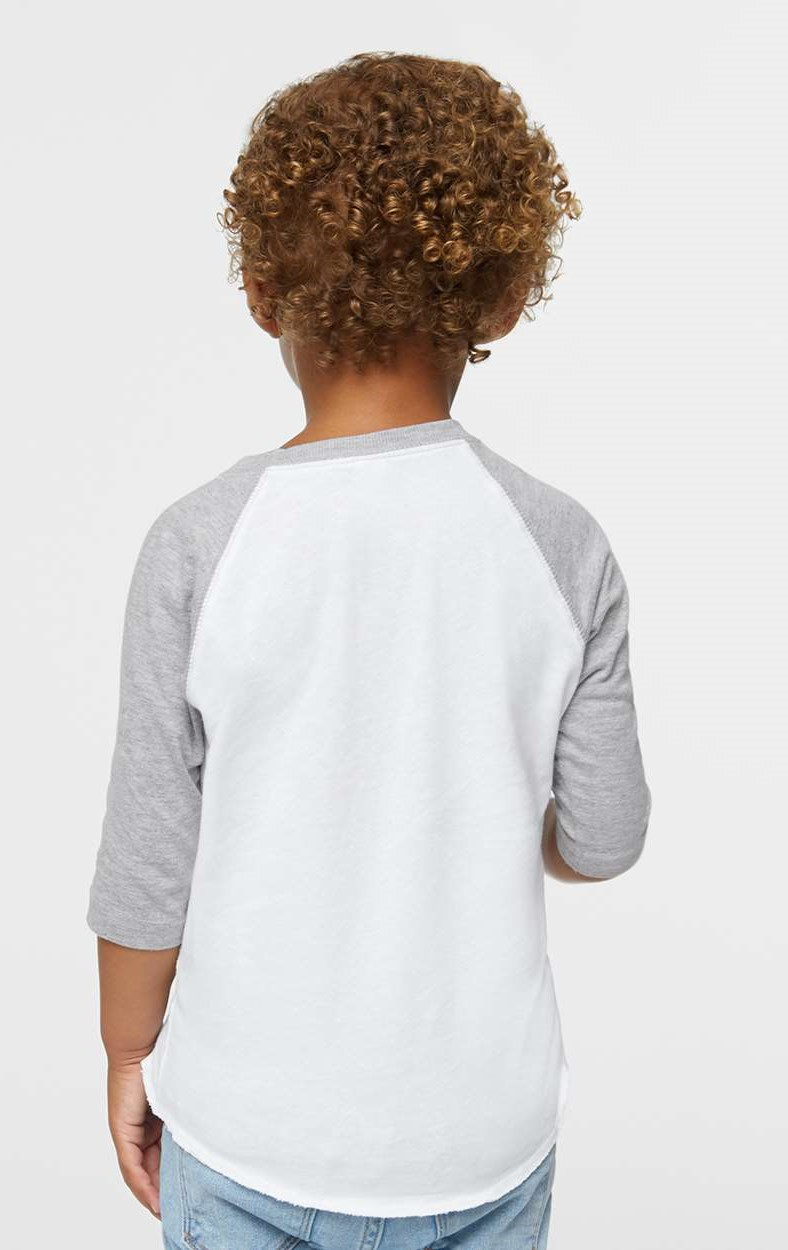 Toddler Baseball T-Shirt - White / Vintage Heather
