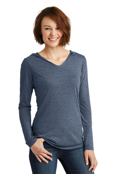 Women's Perfect Tri Long Sleeve Hoodie - Navy Frost