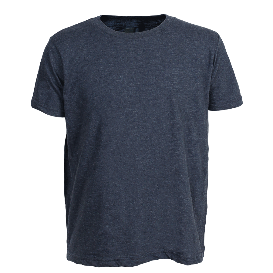 Youth Fine Jersey T-Shirt - Heather Denim