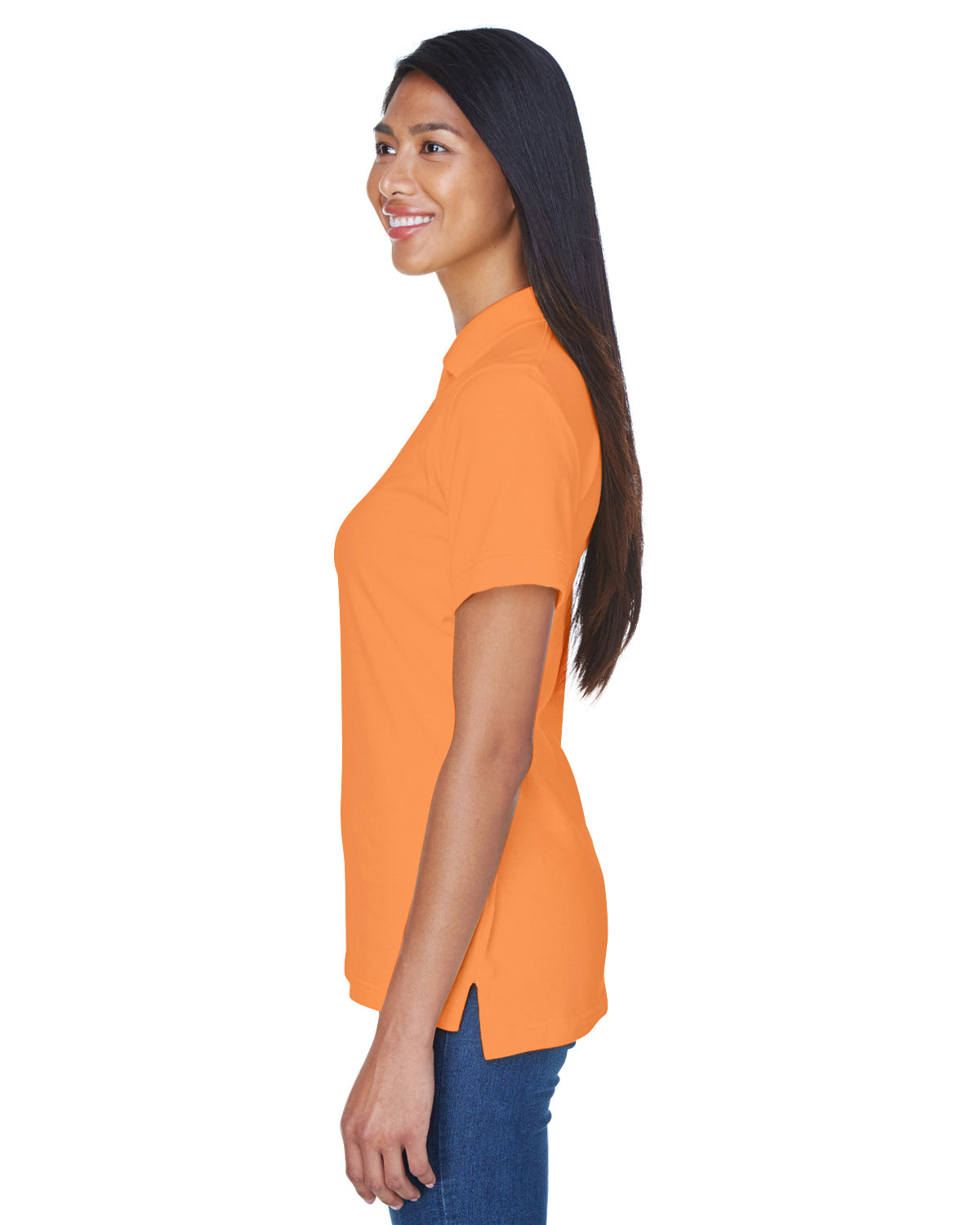 Women's Classic Piqué Polo - Tangerine