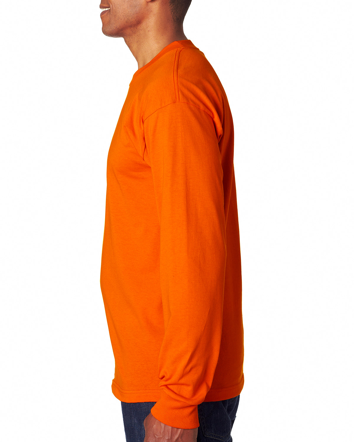 Unisex 100% Cotton Long Sleeve T-Shirt - Orange