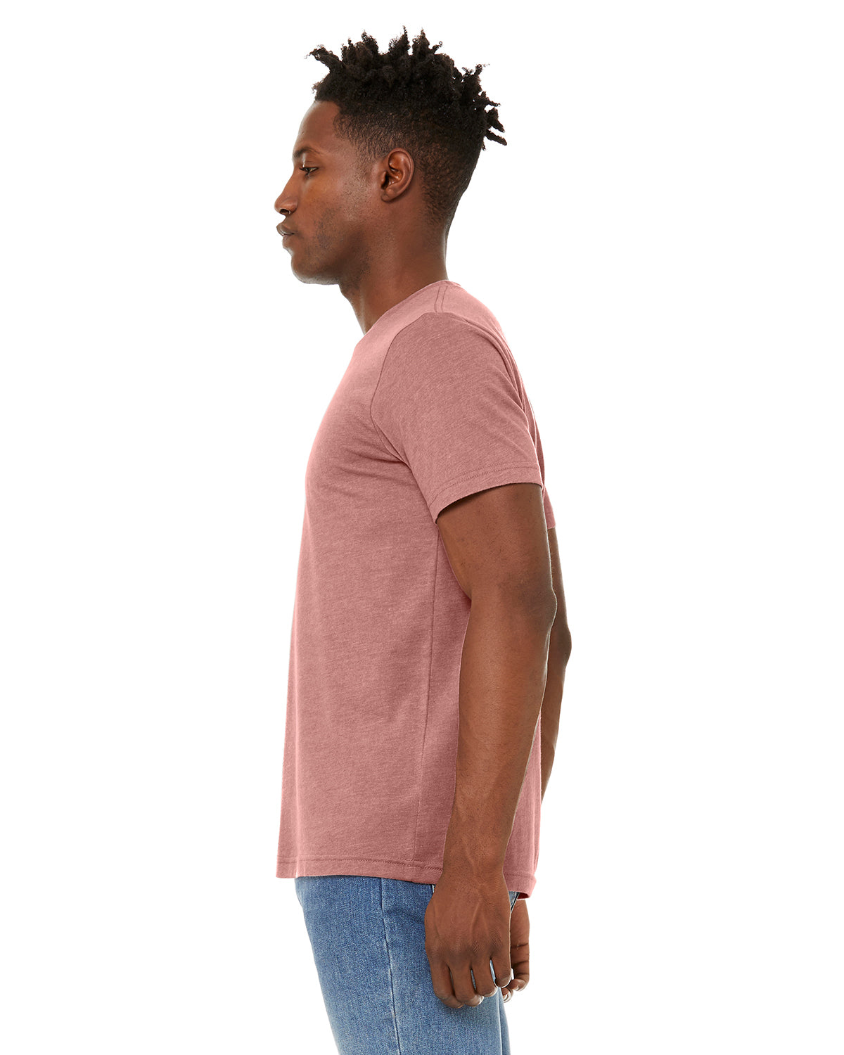 Unisex Sueded T-Shirt - Heather Mauve