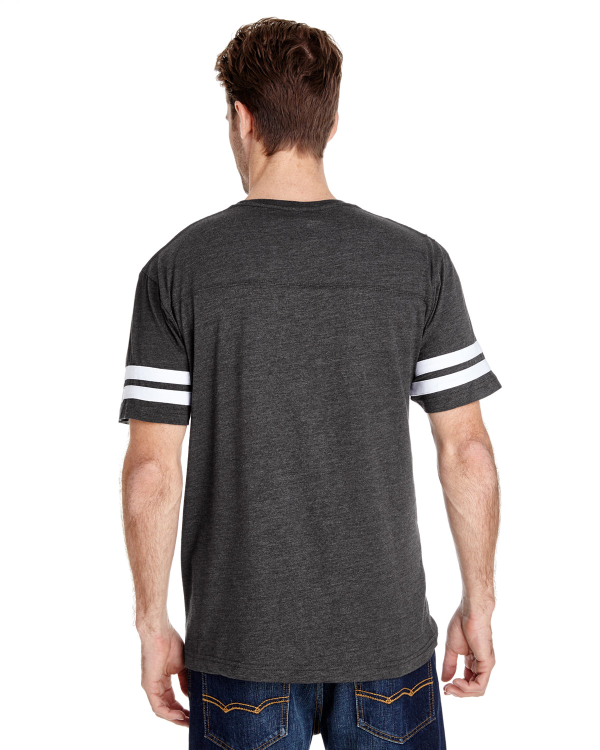 Men's Football T-Shirt - Vintage Smoke / Blend White