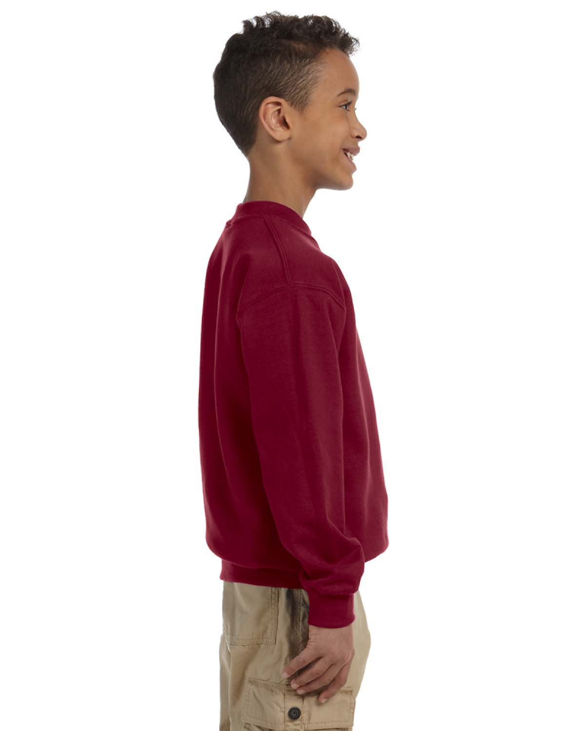 Youth Heavy Blend��� 50/50 Fleece Crew - Garnet
