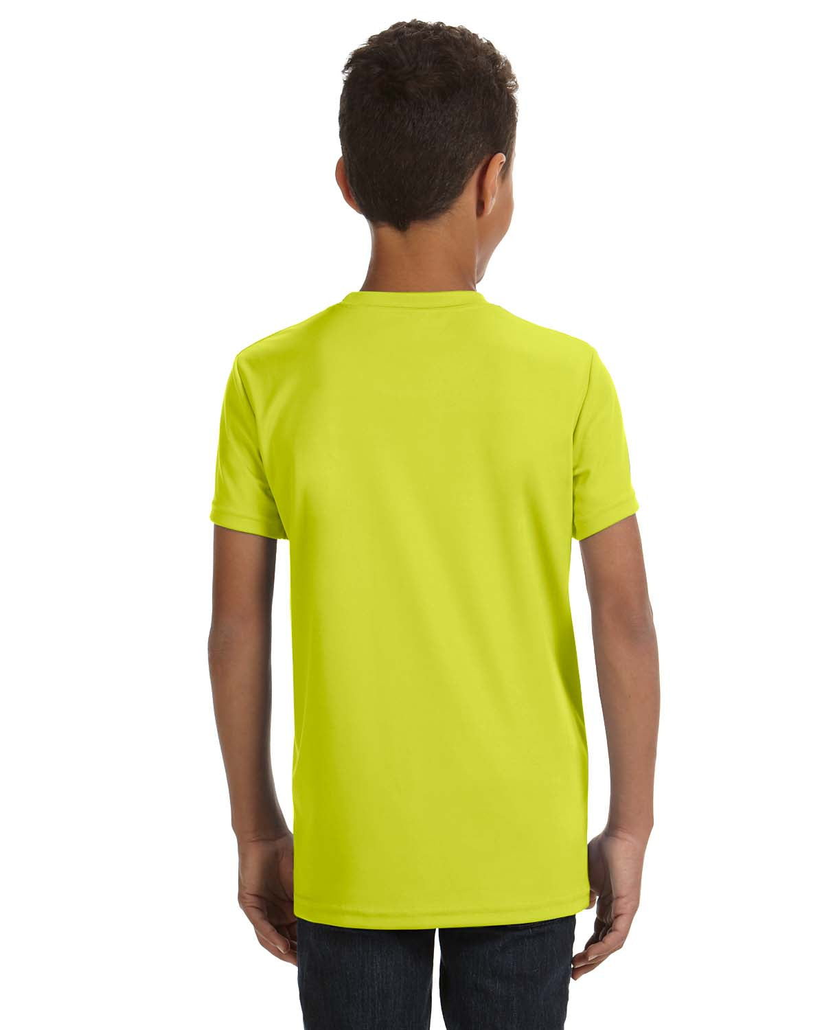 Youth Performance Short-Sleeve T-Shirt - Sport Safety Yellow