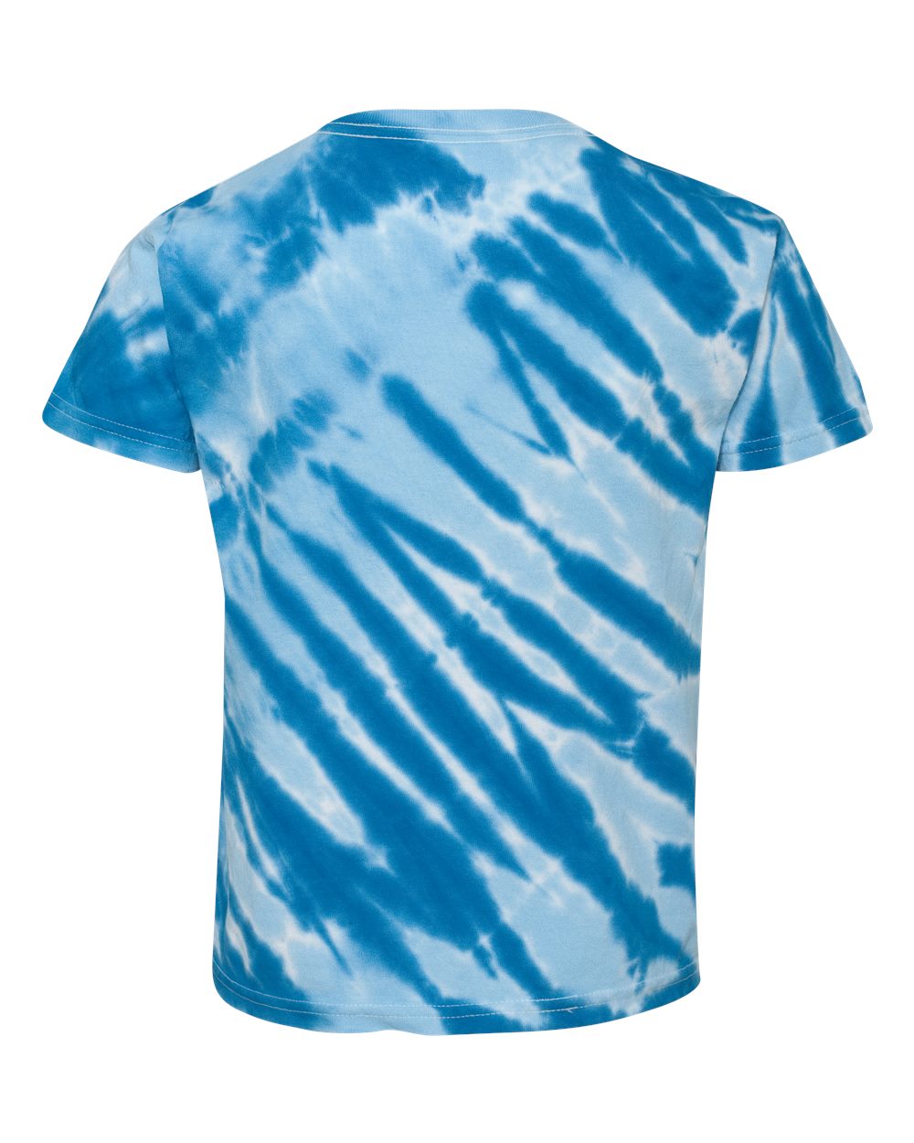 Youth One Color Tiger Stripe T-Shirt - Royal