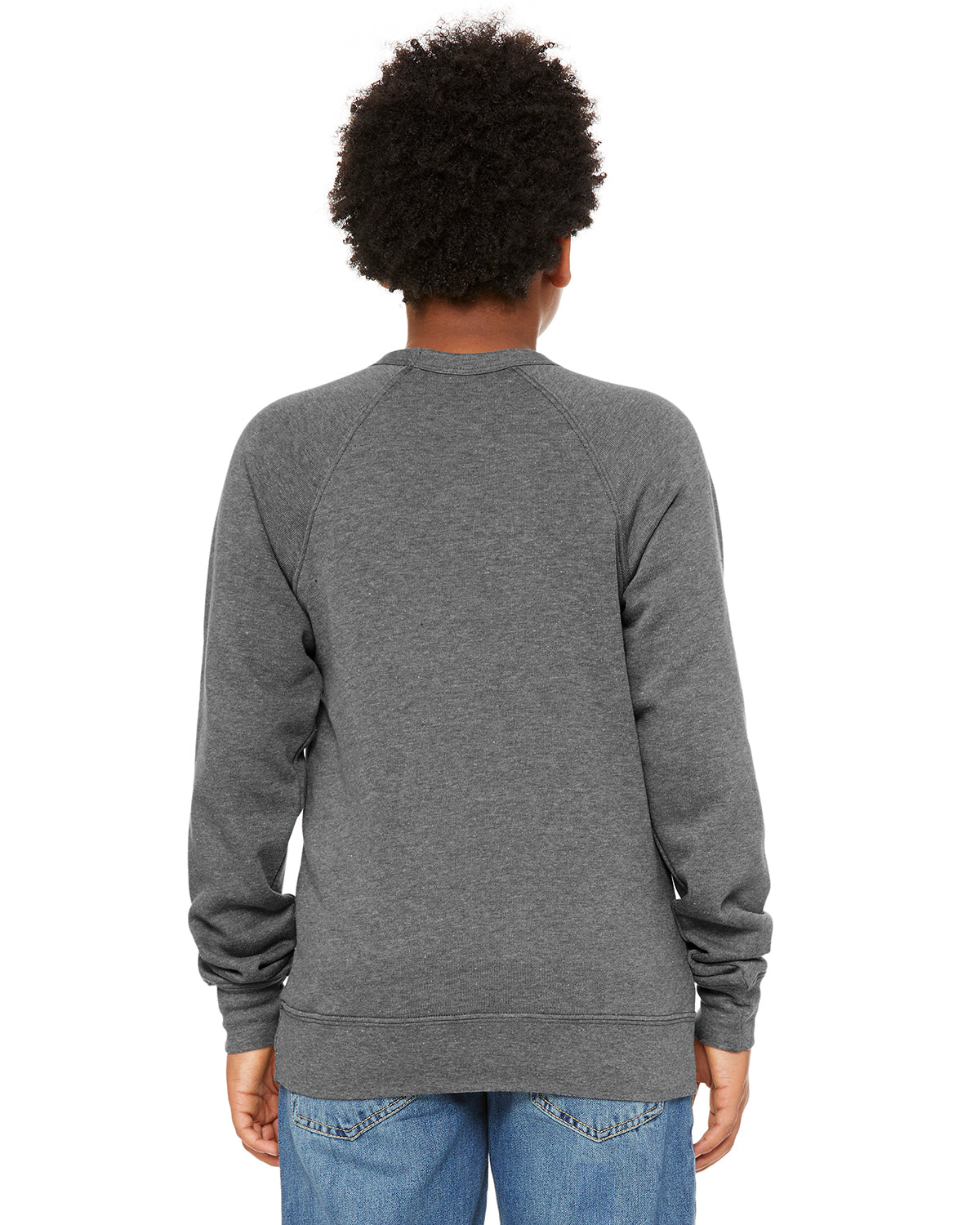 Youth Sponge Fleece Raglan Sweatshirt - Heather Deep