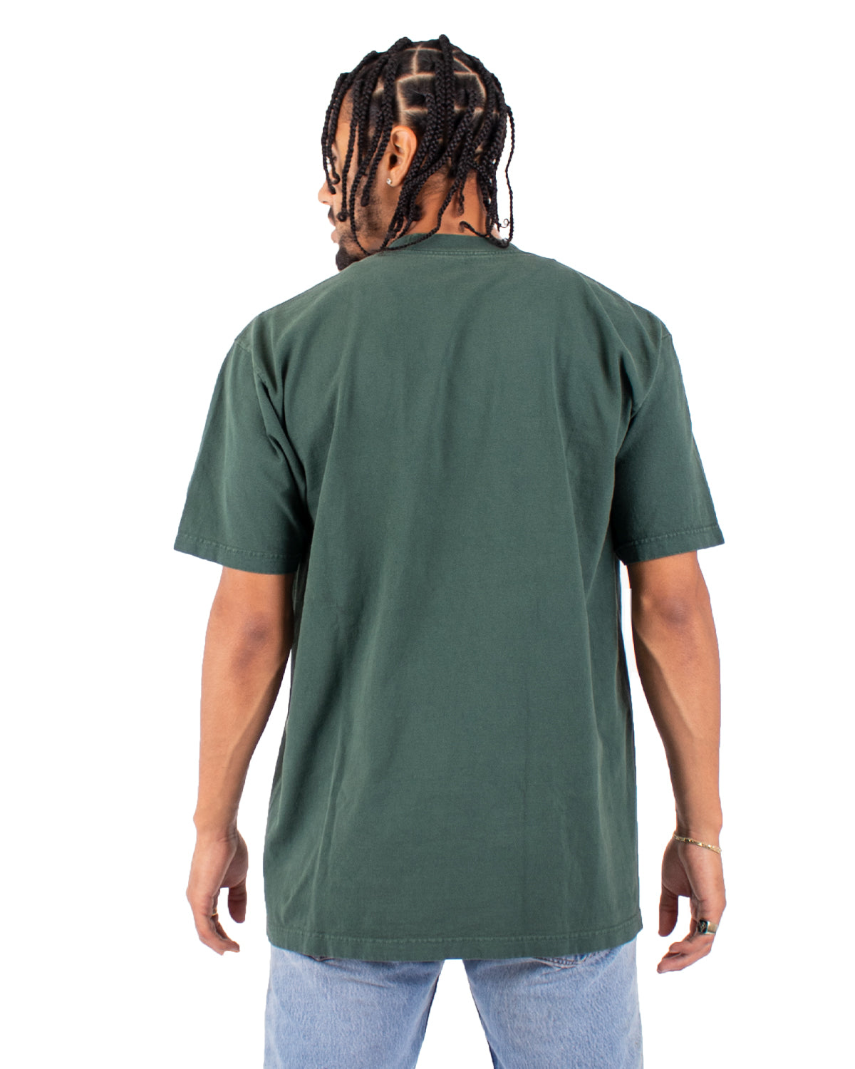 Garment-Dyed Crewneck T-Shirt - Moss
