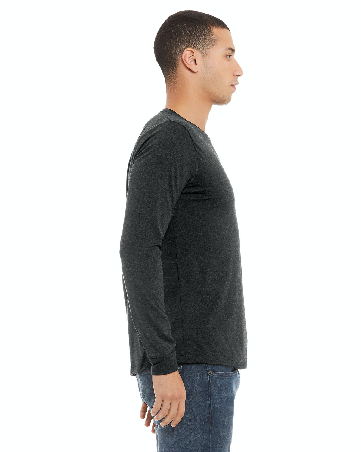 Unisex Jersey Long-Sleeve T-Shirt - Charcoal Black Triblend