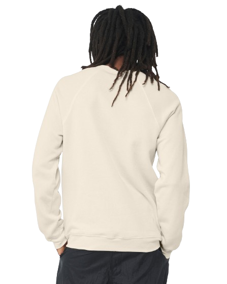 Unisex Sponge Fleece Raglan Sweatshirt - Natural