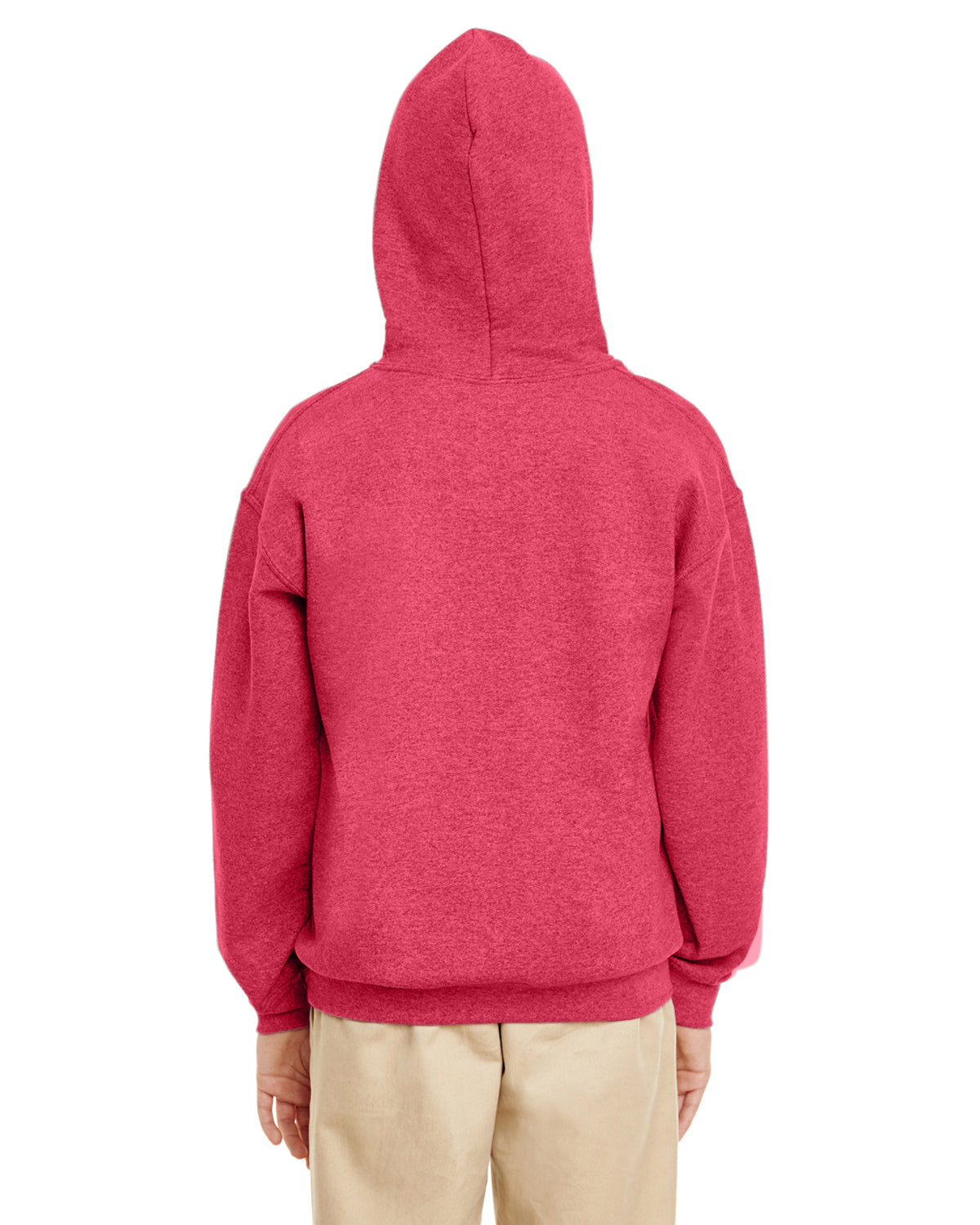 Youth Heavy Blend™ 50/50 Hoodie - Heather Sport Scarlet Red