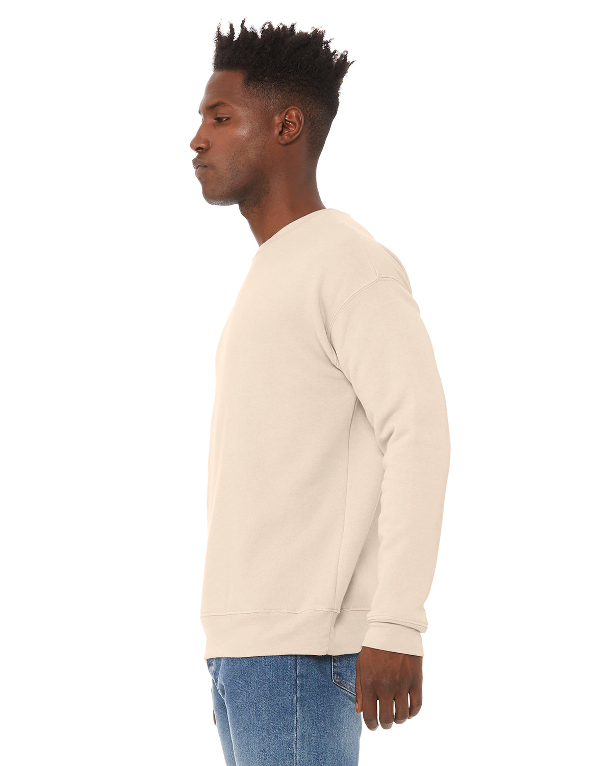 Unisex Drop Shoulder Fleece - Heather Dust