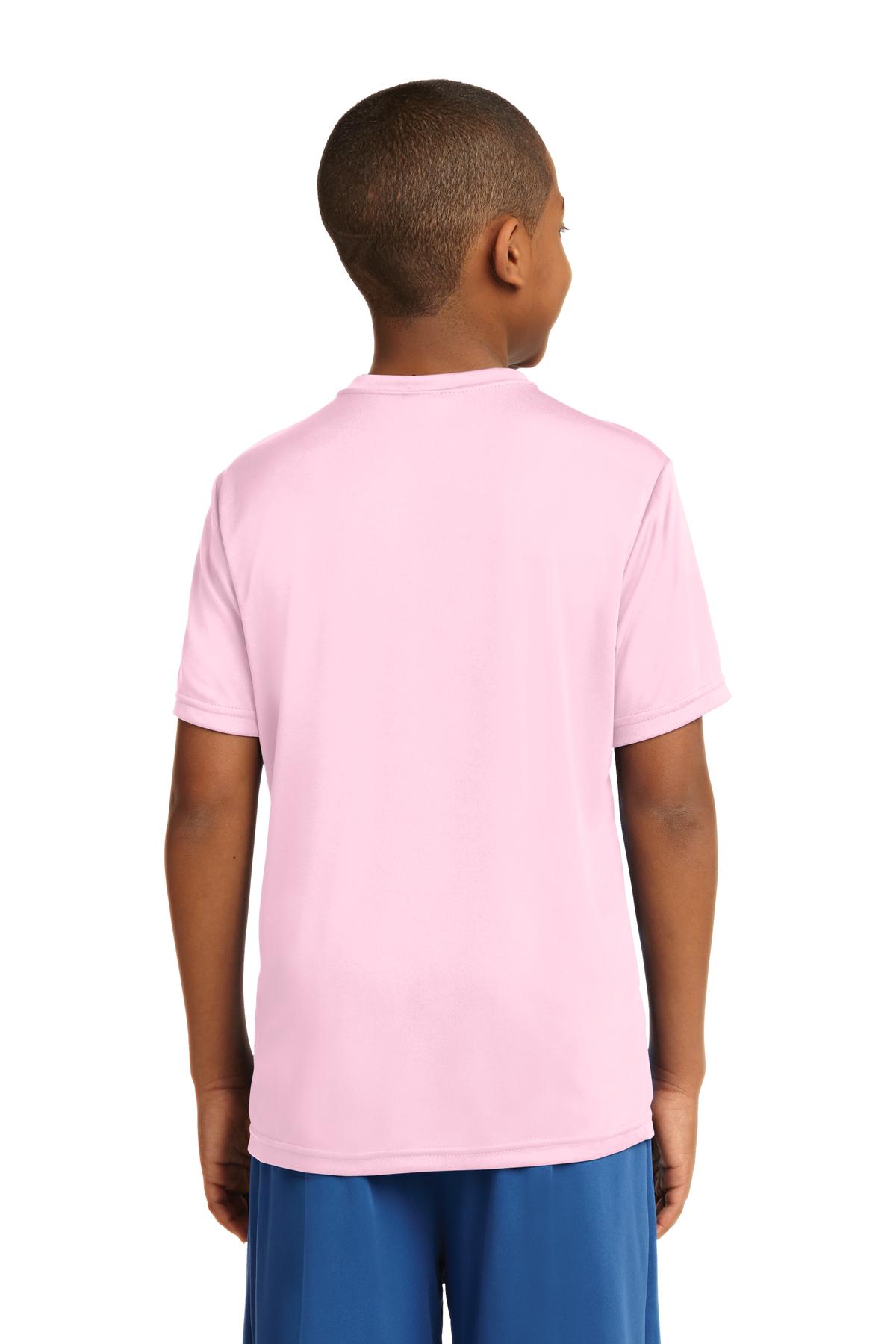 Youth PosiCharge Competitor Tee - Light Pink