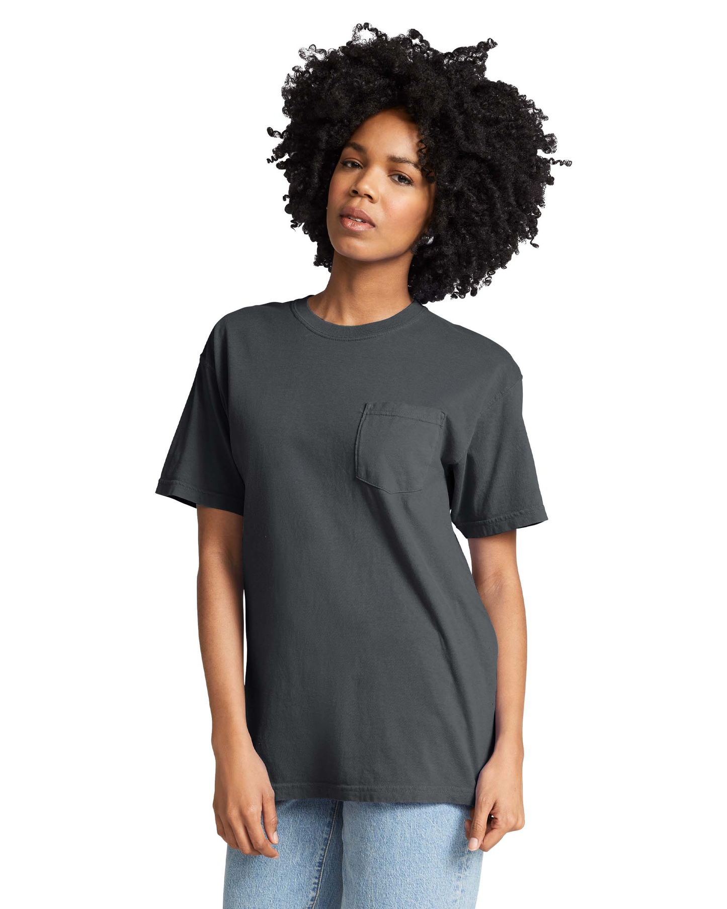 Unisex Heavyweight RS Pocket T-Shirt - Graphite