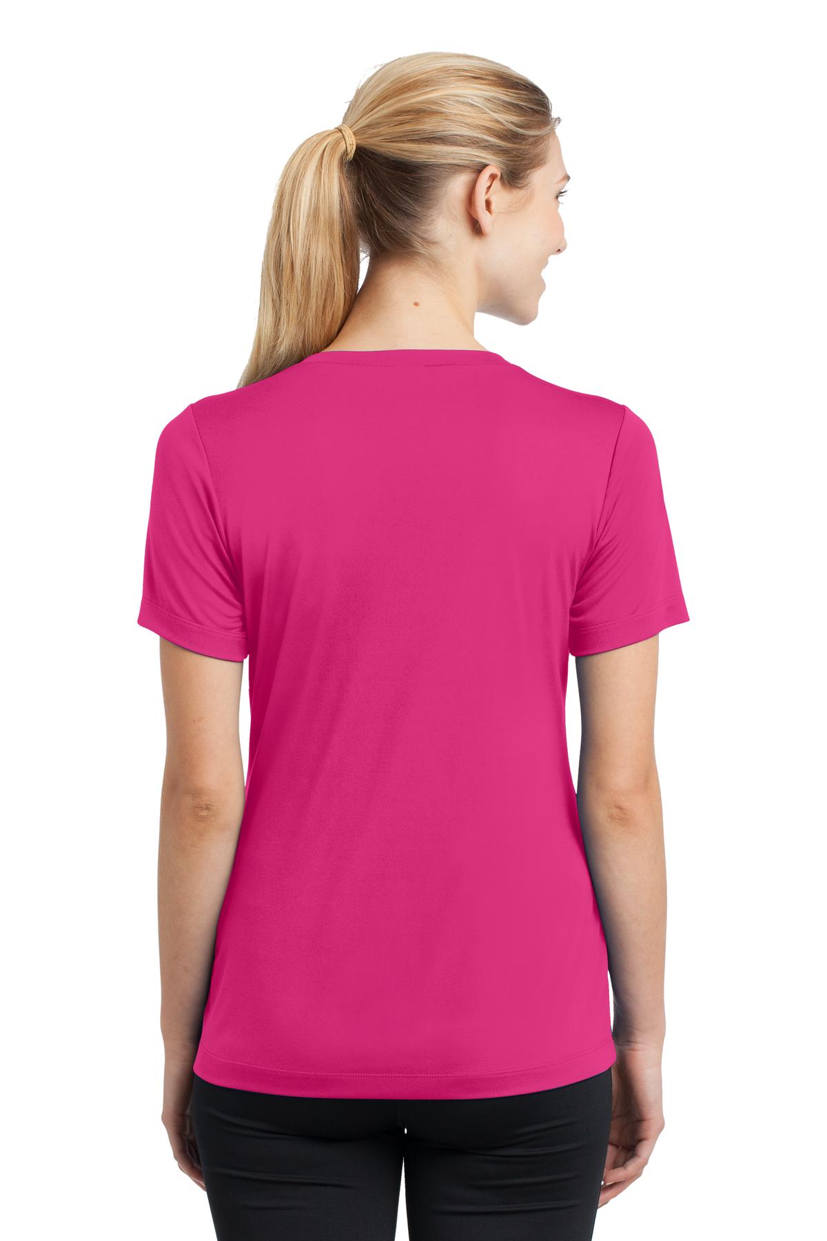 Women's PosiCharge Competitor V-Neck Tee - Pink Raspberry