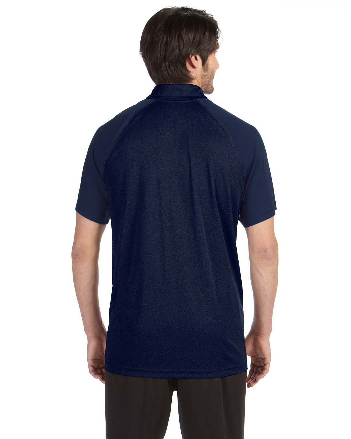 Unisex Performance Three-Button Raglan Polo - Sport Navy