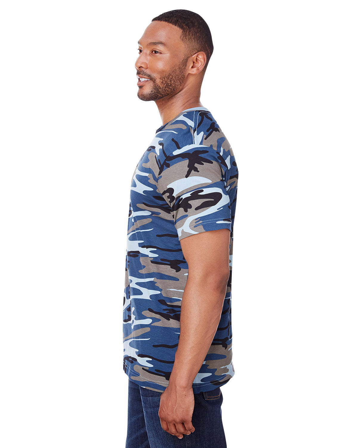 Camo T-Shirt - Blue Woodland