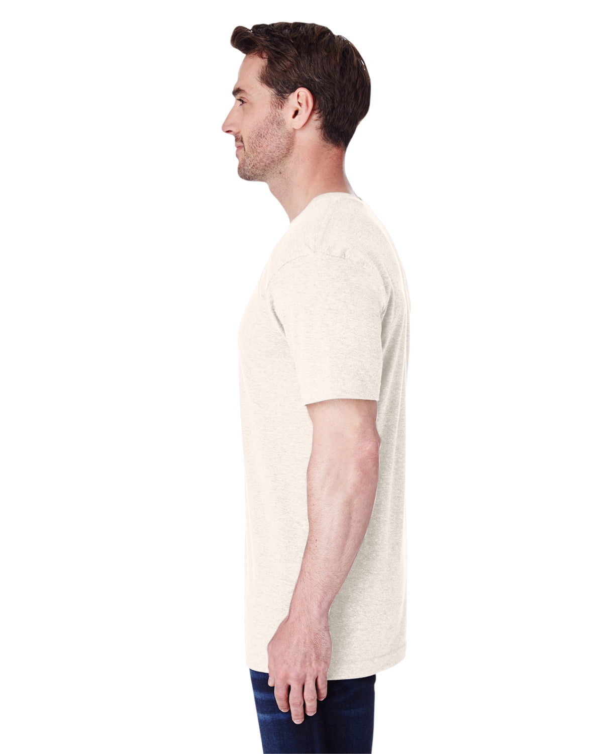 Unisex Fine Jersey T-Shirt - Natural Heather