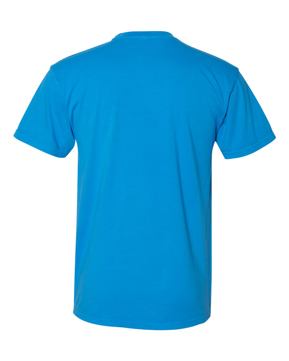 Unisex Inspired Dye Crew with Pocket - Ocean