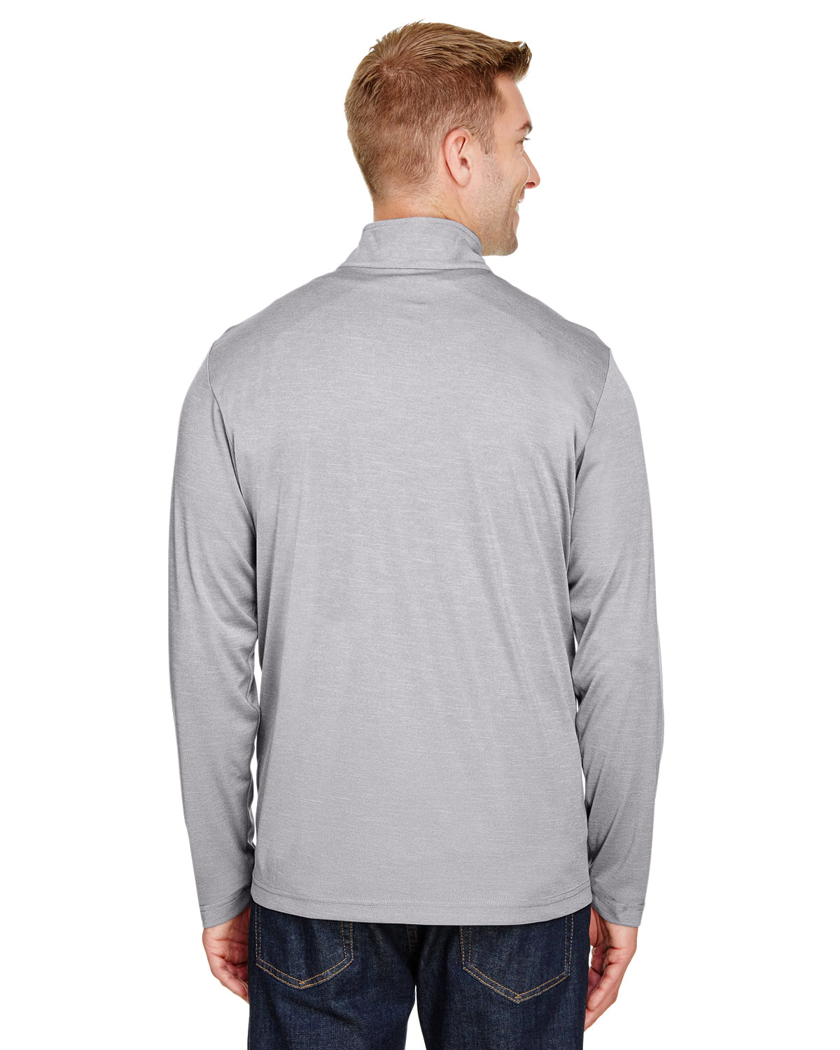 Men's Zone Sonic Heather Performance Quarter-Zip - Athletic Heather